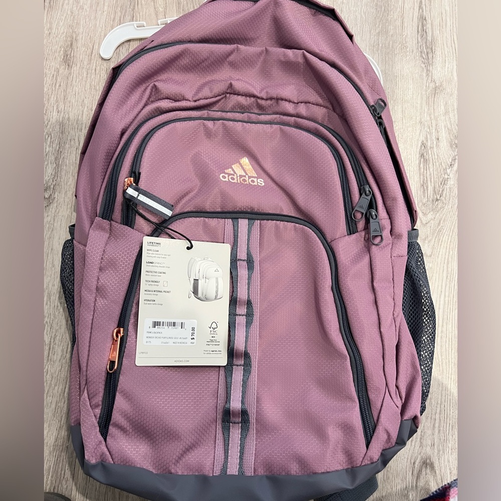 Brand New Adidas large bookbag with tags
